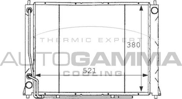 Autogamma 101256 - Radiateur, refroidissement du moteur cwaw.fr