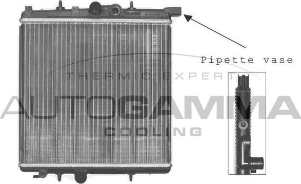 Autogamma 101231 - Radiateur, refroidissement du moteur cwaw.fr