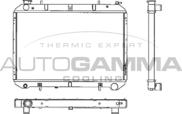 Autogamma 101223 - Radiateur, refroidissement du moteur cwaw.fr