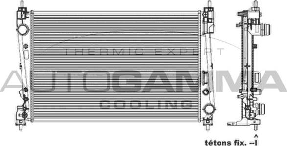 Autogamma 103987 - Radiateur, refroidissement du moteur cwaw.fr