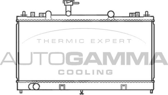 Autogamma 103442 - Radiateur, refroidissement du moteur cwaw.fr