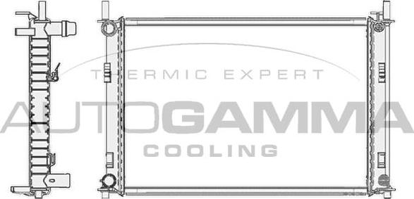 Autogamma 103417 - Radiateur, refroidissement du moteur cwaw.fr