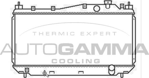 Autogamma 103434 - Radiateur, refroidissement du moteur cwaw.fr