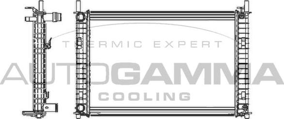 Autogamma 103420 - Radiateur, refroidissement du moteur cwaw.fr