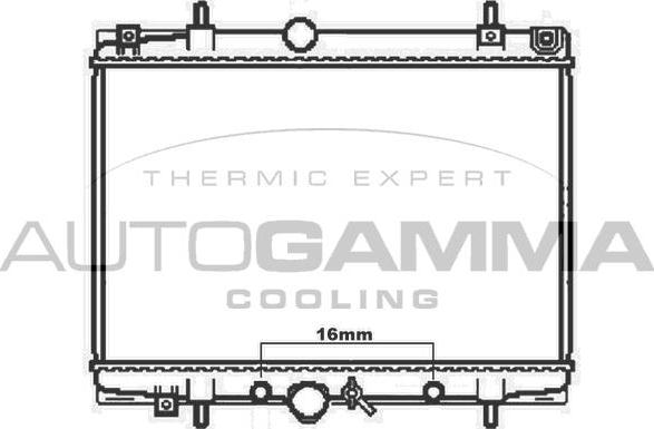 Autogamma 103572 - Radiateur, refroidissement du moteur cwaw.fr