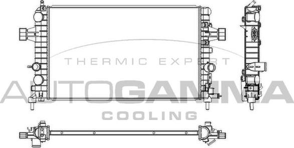 Autogamma 103628 - Radiateur, refroidissement du moteur cwaw.fr