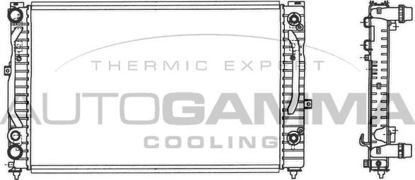 Autogamma 103067 - Radiateur, refroidissement du moteur cwaw.fr