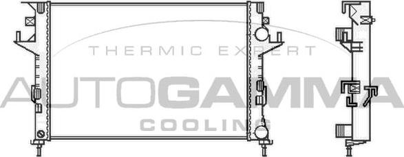 Autogamma 103031 - Radiateur, refroidissement du moteur cwaw.fr