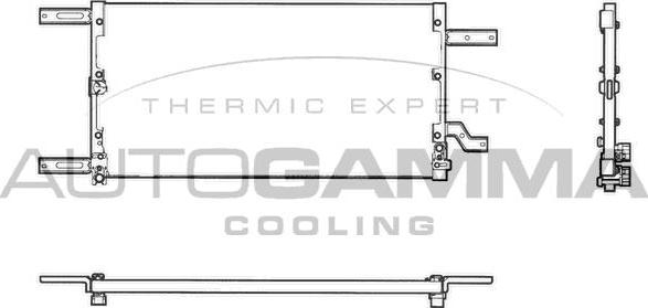 Autogamma 103020 - Condensateur, climatisation cwaw.fr