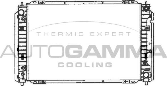 Autogamma 103075 - Radiateur, refroidissement du moteur cwaw.fr