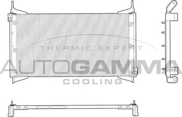 Autogamma 103193 - Condensateur, climatisation cwaw.fr