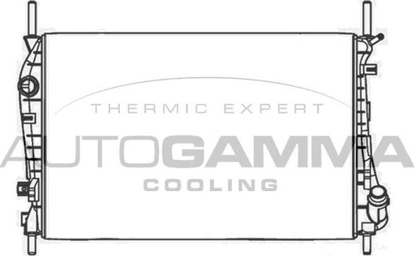 Autogamma 103157 - Radiateur, refroidissement du moteur cwaw.fr