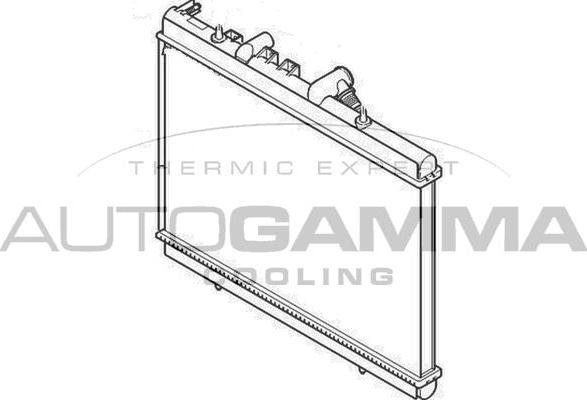 Autogamma 103123 - Radiateur, refroidissement du moteur cwaw.fr