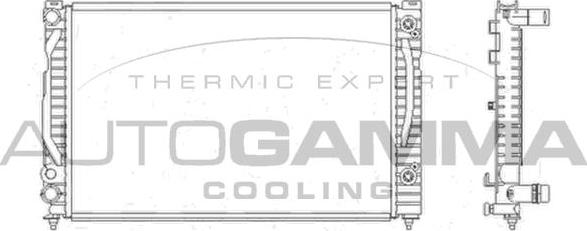 Autogamma 103864 - Radiateur, refroidissement du moteur cwaw.fr