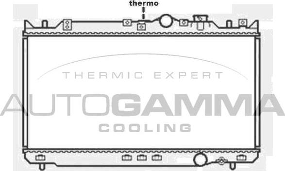 Autogamma 103802 - Radiateur, refroidissement du moteur cwaw.fr