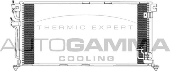 Autogamma 103833 - Condensateur, climatisation cwaw.fr