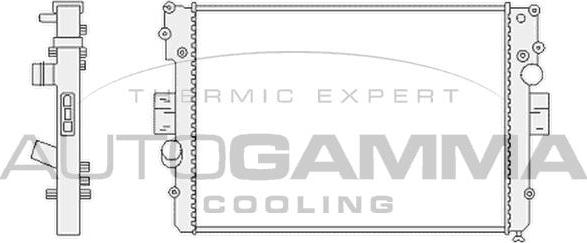 Autogamma 103332 - Radiateur, refroidissement du moteur cwaw.fr