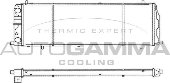 Autogamma 103214 - Radiateur, refroidissement du moteur cwaw.fr