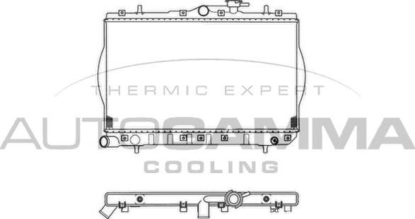 Autogamma 103212 - Radiateur, refroidissement du moteur cwaw.fr