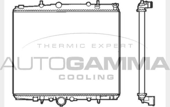 Autogamma 103223 - Radiateur, refroidissement du moteur cwaw.fr