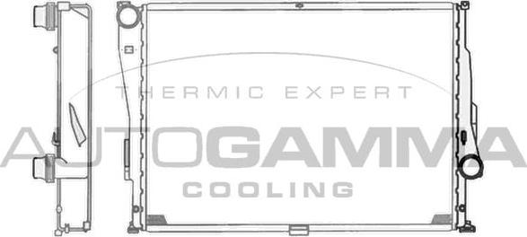 Autogamma 103744 - Radiateur, refroidissement du moteur cwaw.fr