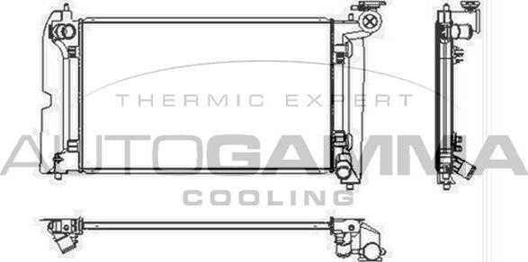 Autogamma 103756 - Radiateur, refroidissement du moteur cwaw.fr