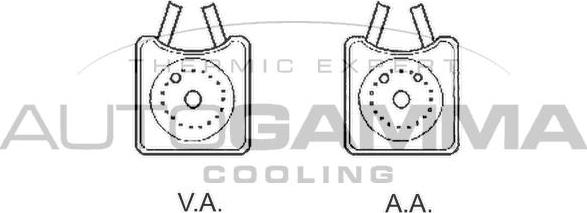 Autogamma 102490 - Radiateur d'huile cwaw.fr