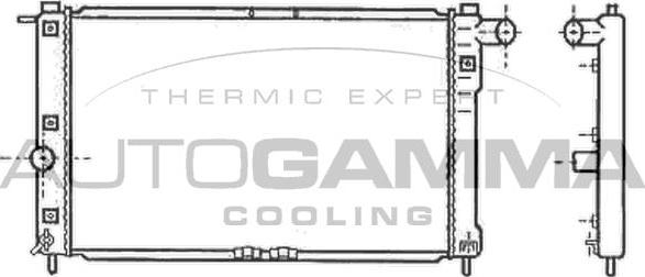 Autogamma 102581 - Radiateur, refroidissement du moteur cwaw.fr