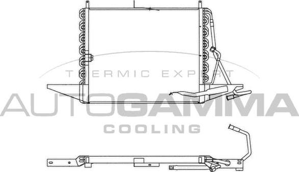 Autogamma 102652 - Condensateur, climatisation cwaw.fr