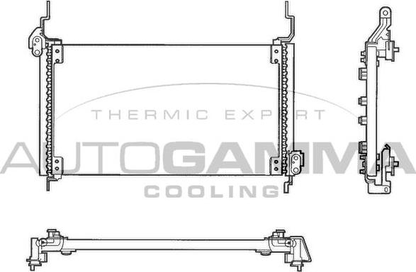 Autogamma 102630 - Condensateur, climatisation cwaw.fr