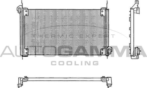 Autogamma 102629 - Condensateur, climatisation cwaw.fr