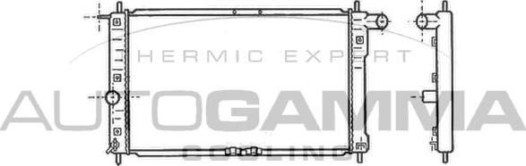 Autogamma 102049 - Radiateur, refroidissement du moteur cwaw.fr