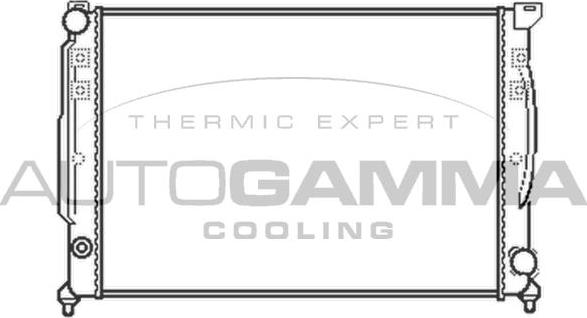 Autogamma 102054 - Radiateur, refroidissement du moteur cwaw.fr