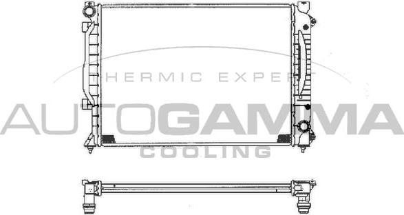 Autogamma 102028 - Radiateur, refroidissement du moteur cwaw.fr