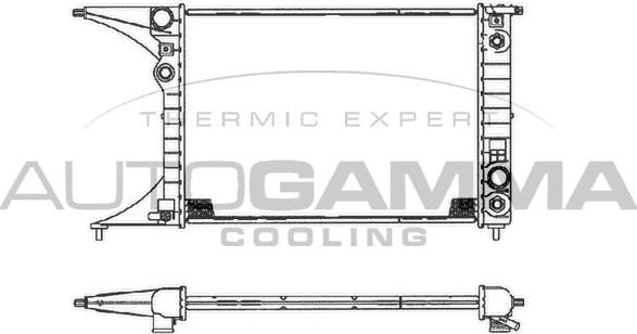 Autogamma 102249 - Radiateur, refroidissement du moteur cwaw.fr