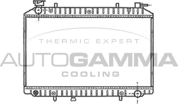 Autogamma 102200 - Radiateur, refroidissement du moteur cwaw.fr