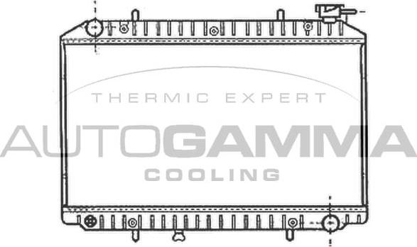 Autogamma 102201 - Radiateur, refroidissement du moteur cwaw.fr