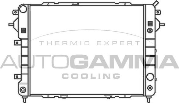 Autogamma 102239 - Radiateur, refroidissement du moteur cwaw.fr