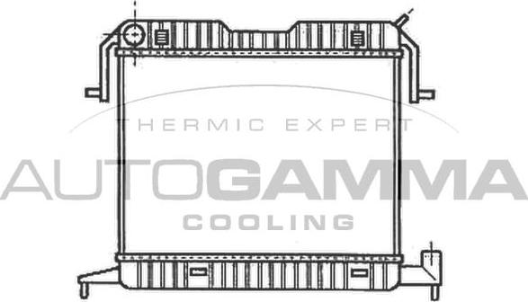 Autogamma 102235 - Radiateur, refroidissement du moteur cwaw.fr