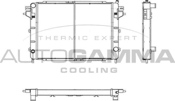 Autogamma 102237 - Radiateur, refroidissement du moteur cwaw.fr