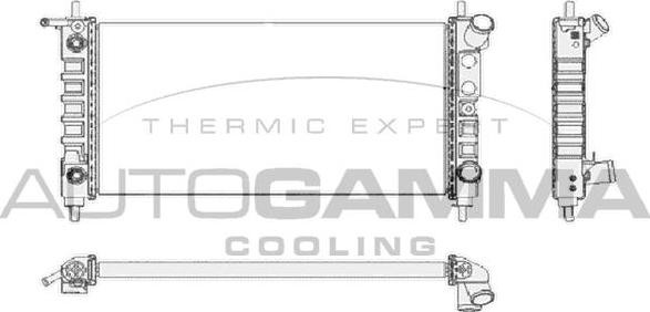 Autogamma 102224 - Radiateur, refroidissement du moteur cwaw.fr