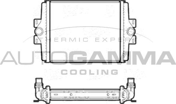 Autogamma 107406 - Radiateur, refroidissement du moteur cwaw.fr