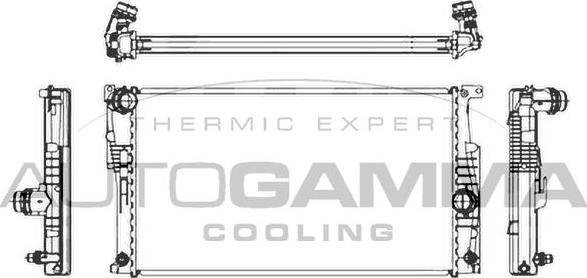 Autogamma 107159 - Radiateur, refroidissement du moteur cwaw.fr