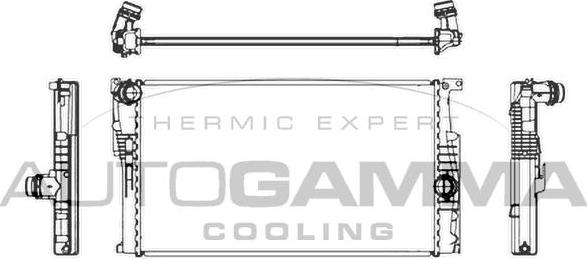 Autogamma 107162 - Radiateur, refroidissement du moteur cwaw.fr