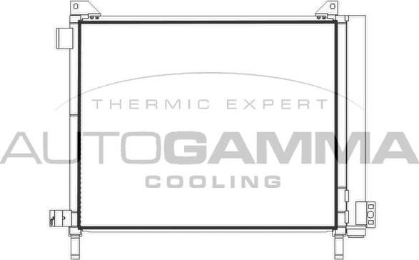 Autogamma 107187 - Condensateur, climatisation cwaw.fr