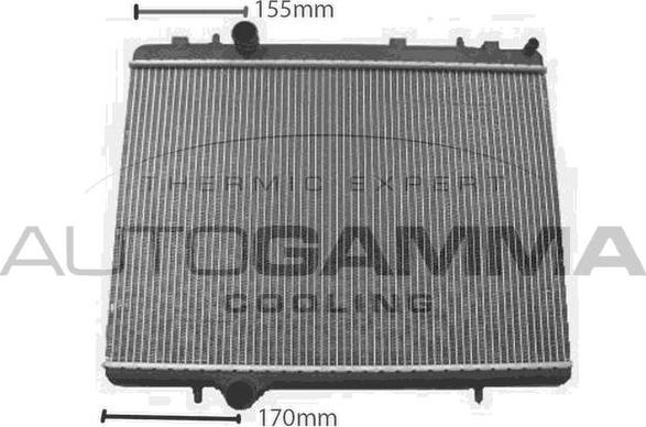 Autogamma 107755 - Radiateur, refroidissement du moteur cwaw.fr