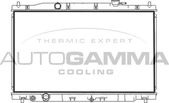 Autogamma 107780 - Radiateur, refroidissement du moteur cwaw.fr