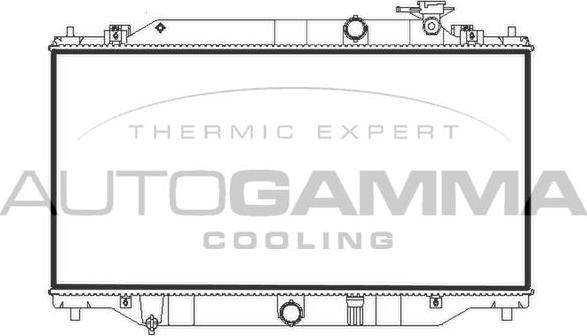 Autogamma 107781 - Radiateur, refroidissement du moteur cwaw.fr