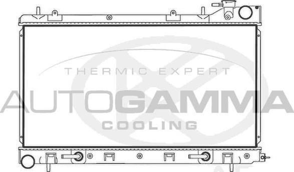 Autogamma 107721 - Radiateur, refroidissement du moteur cwaw.fr