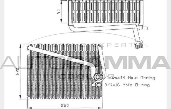 Autogamma 112004 - Évaporateur climatisation cwaw.fr